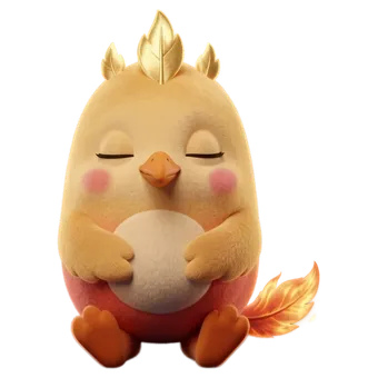Sori with eyes closed, calm, wings folded.